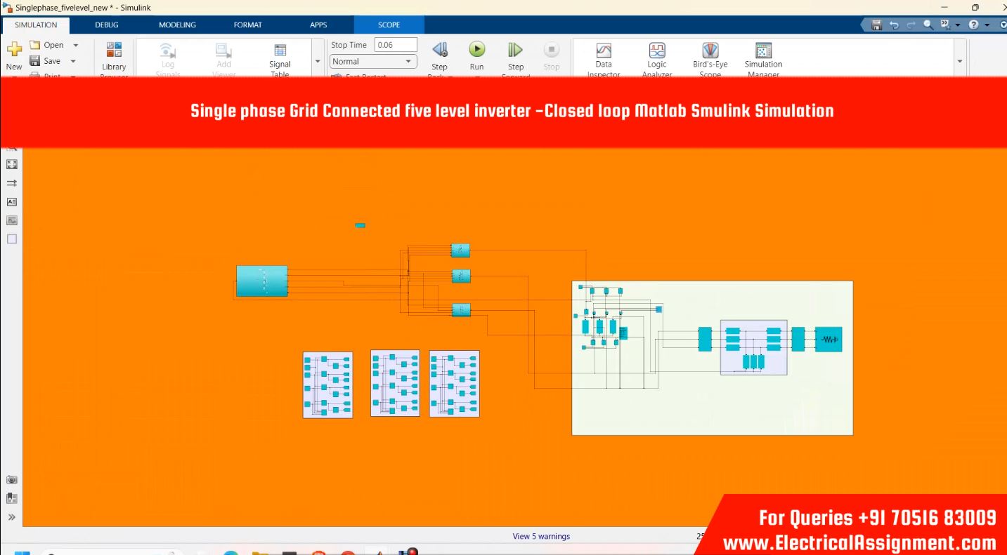 PSCAD Simulation of Grid Connected Solar PV Inverter screenshot 12